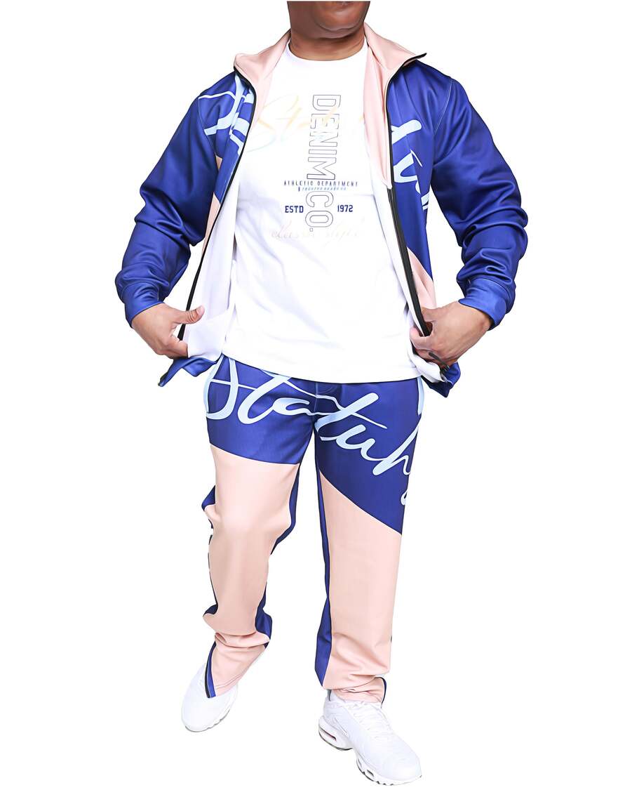 STATUHS CALM BLUE 2pc TRACK SUIT